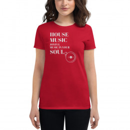 Women's short sleeve t-shirt House Music